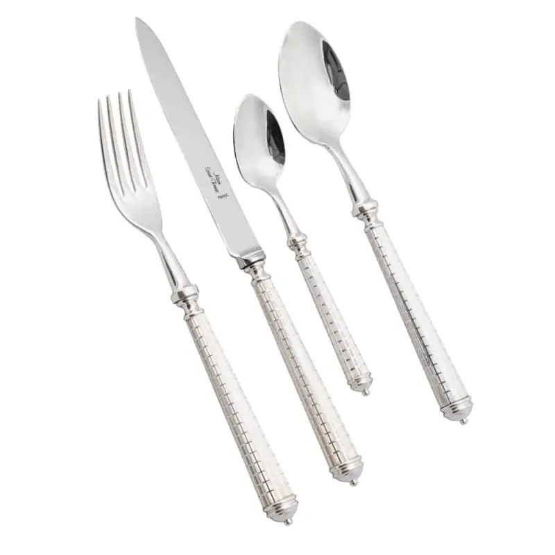 Alain Saint Joannis Quadrille Collection Premium Silverplated Butter Serving Knife - 1 Piece Alain Saint Joannis Quadrille Collection Premium Silverplated Butter Serving Knife - 1 Piece