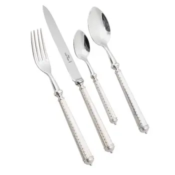 Alain Saint Joannis Quadrille Collection Premium Silverplated Fish Knife - 1 Piece