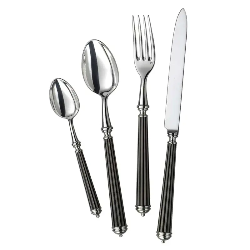 Alain Saint Joannis Lignes Black Collection Premium Silverplated Cheese Knife - 1 Piece Alain Saint Joannis Lignes Black Collection Premium Silverplated Cheese Knife - 1 Piece