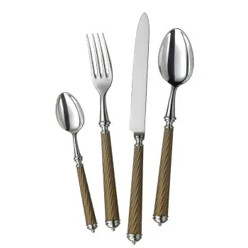 Alain Saint Joannis Cable Gold Collection Premium Silverplated Bread Knife - 1 Piece