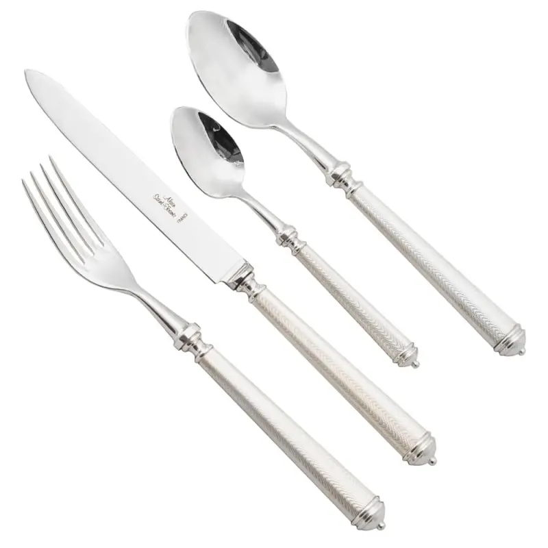 Alain Saint Joannis Moire Collection Premium Silverplated Dinner Knife - 1 Piece Alain Saint Joannis Moire Collection Premium Silverplated Dinner Knife - 1 Piece