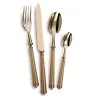 Alain Saint Joannis Dunes Rose Gold Collection Premium Silverplated Serving Fork - 1 Piece