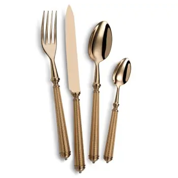 Alain Saint Joannis Dunes Rose Gold Collection Premium Silverplated Butter Serving Knife - 1 Piece