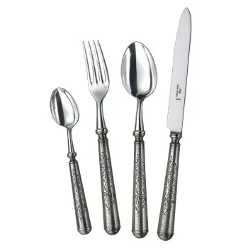Alain Saint Joannis Soliman Silver Collection Premium Stainless Steel Butter Serving Knife - 1 Piece