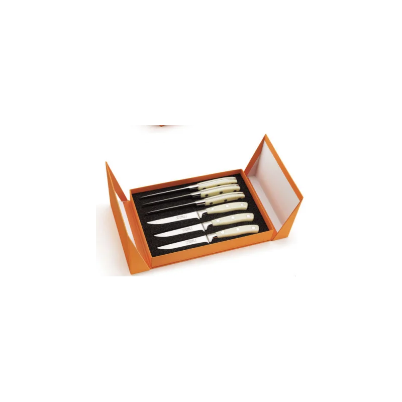 Alain Saint Joannis Chateaubriand steak knives - Gift box of 6 - Gitane Blue Alain Saint Joannis Chateaubriand steak knives - Gift box of 6 - Gitane Blue