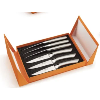 Alain Saint Joannis Palace 5 Stars Steak Knives - Gift box of 6 - Black