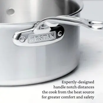 Hestan 22cm/4qt Open Saucepan w/ HH - Set of 2