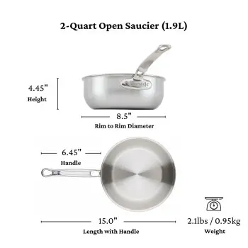 Hestan 20cm/2qt Open Saucier - Set of 2