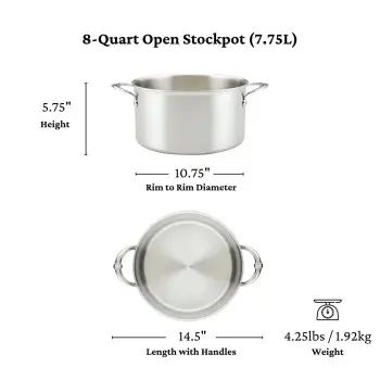 Hestan 26cm/8qt Open Stockpot - Set of 2