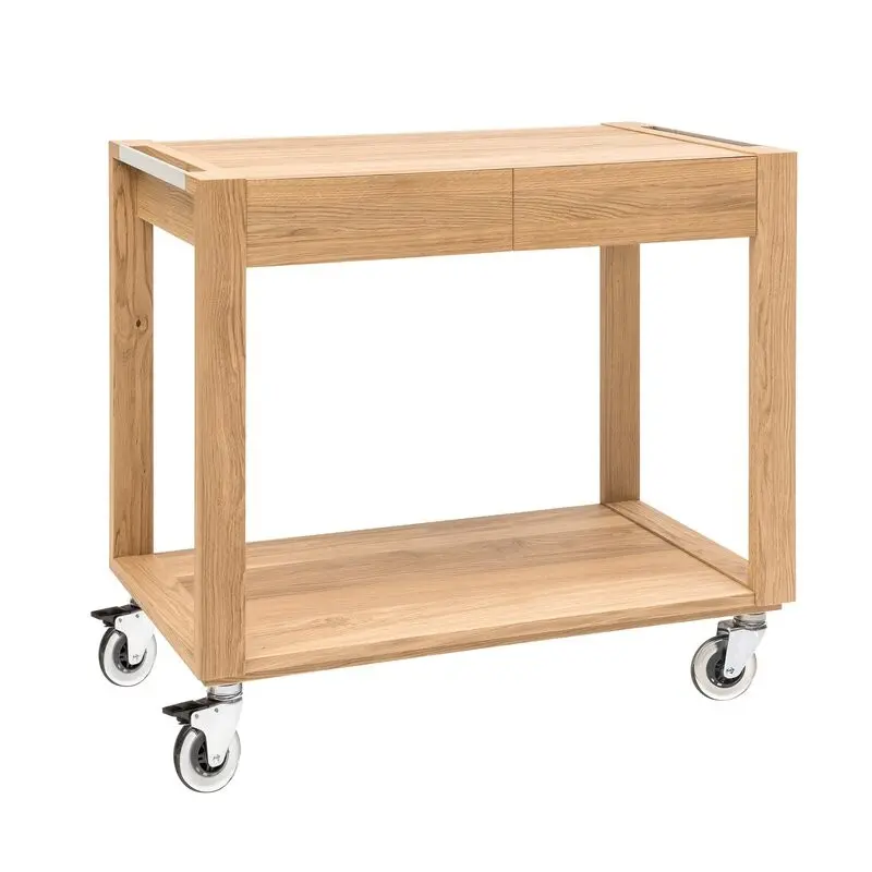 Prestige Smile Oak Base Service Trolley