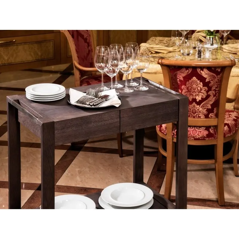 Prestige Smile Oak Base Service Trolley