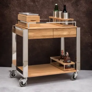 Prestige Smile Inox Base Service Trolley