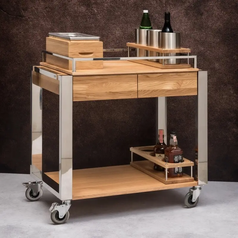 Prestige Smile Inox Base Service Trolley