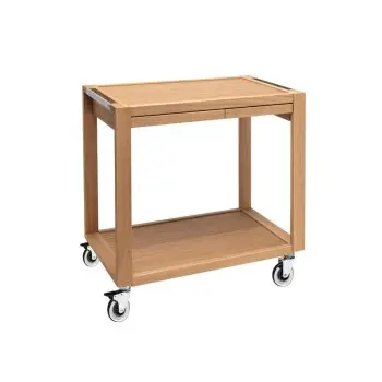 Prestige Smile Oak Gueridon Service Trolley