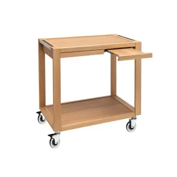 Prestige Smile Oak Gueridon Service Trolley