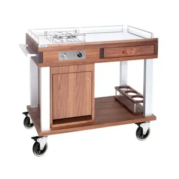 Prestige Display Dolomiti Wood Rack gn 2/4 H: 12.5 cm + 1 Wooden Box