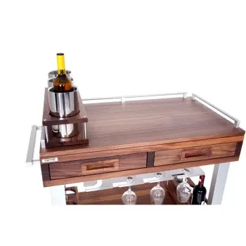 Prestige Display Nature Wood Stand gn 1/1 H: 23.5 cm + 2 Wooden Boxes