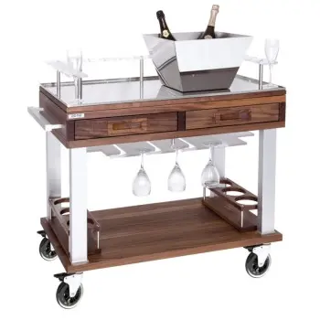 Prestige Display Nature Wood gn 1/1 H: 35 cm + 2 Wooden Boxes