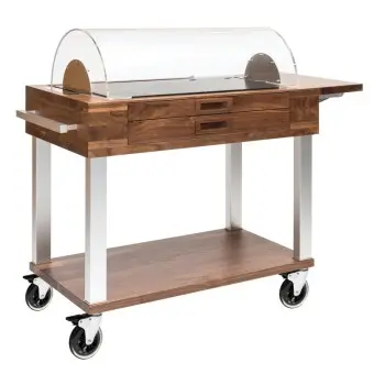 Prestige Display Dolomiti Wood gn 1/2 H: 35 cm + 1 Wooden Box