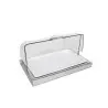 Elegant Quadro Service Tray - Cool - Porcelain - Roll Top gn 1/1