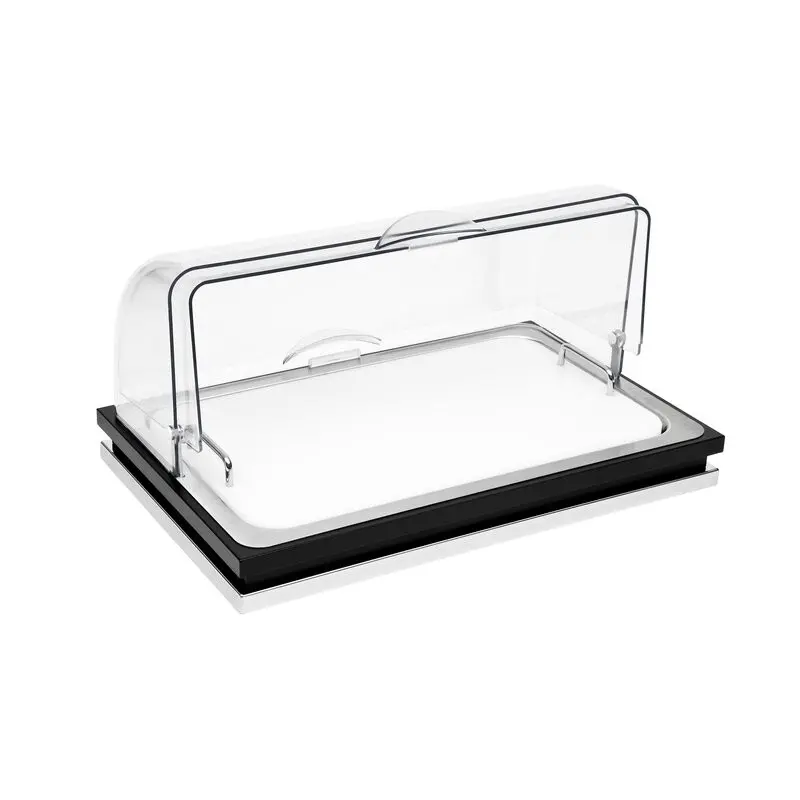 Elegant Zerouno Service Tray - Cool - Pe - Roll Top gn 1/1