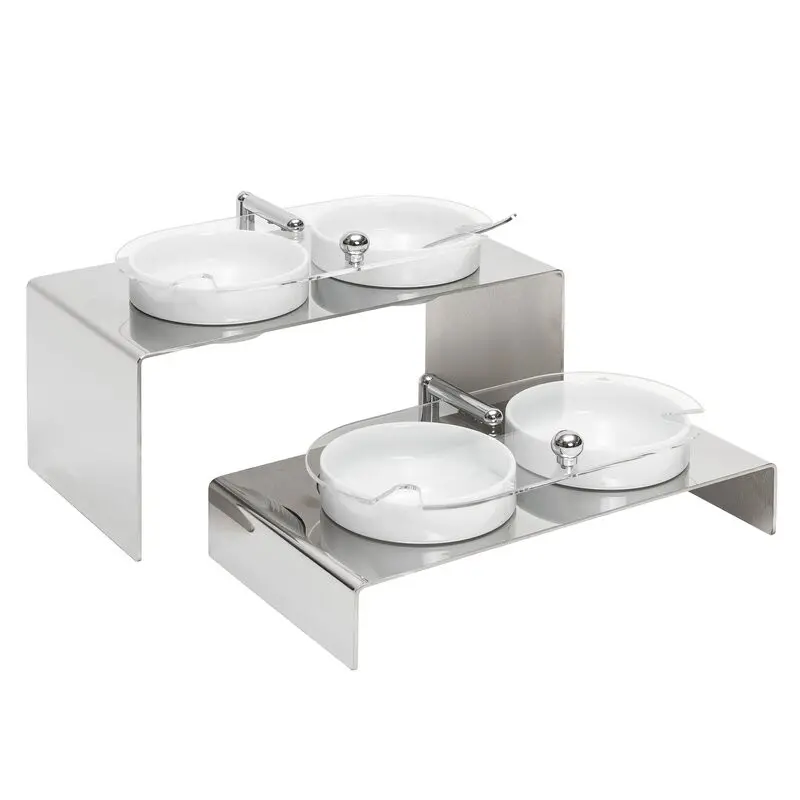 Elegant Quadro Set Of Two Displays 4 Small Bowls