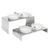 Elegant Quadro Set Of Two Displays 4 Small Bowls