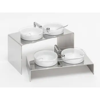 Elegant Quadro Set Of Two Displays 4 Small Bowls