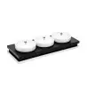Elegant Zerouno Display 3 Porcelain Bowls Ø14 cm With Lids