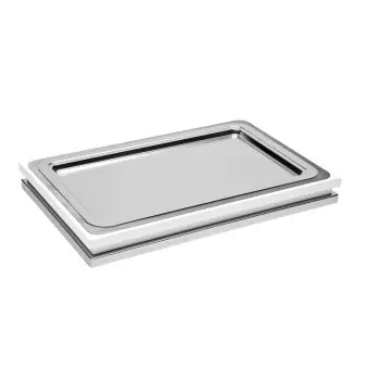 Elegant Zerouno Service Tray - Cool - Stainless Steel gn 1/1