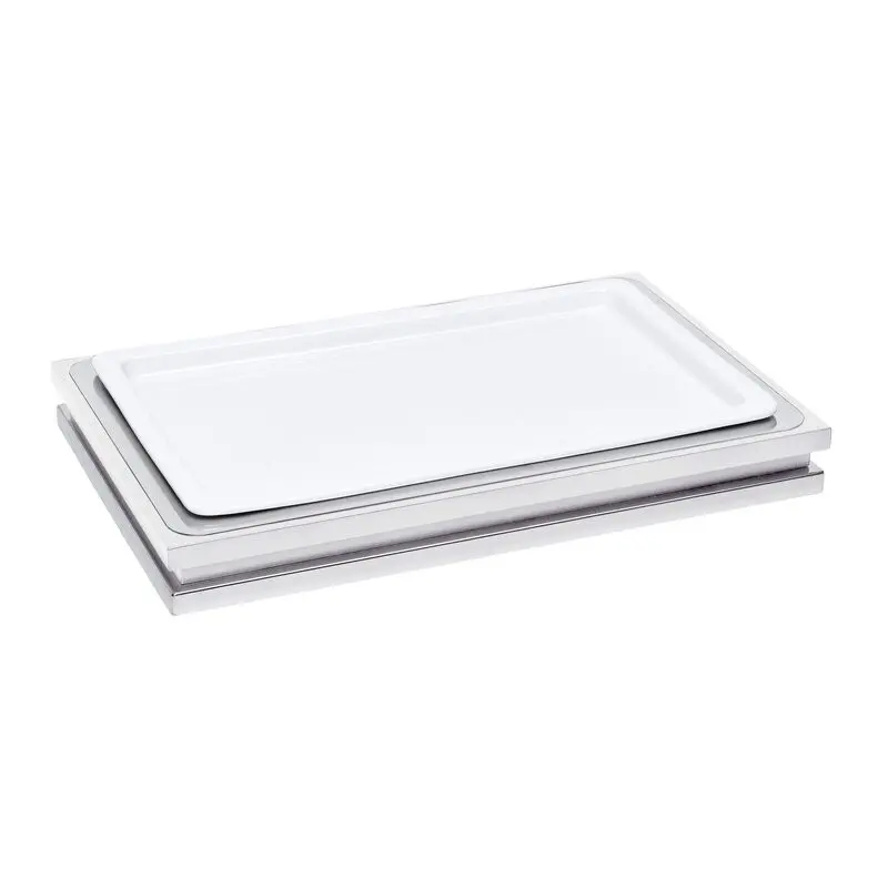 Elegant Zerouno Service Tray - Cool - Porcelain gn 1/1 Elegant Zerouno Service Tray - Cool - Porcelain gn 1/1