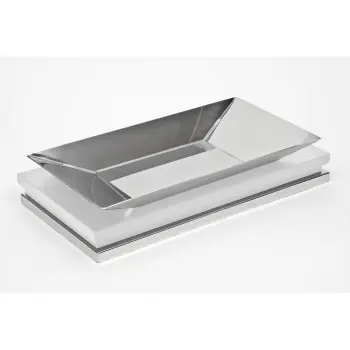 Elegant Zerouno Fruit Bowl With Wooden Base