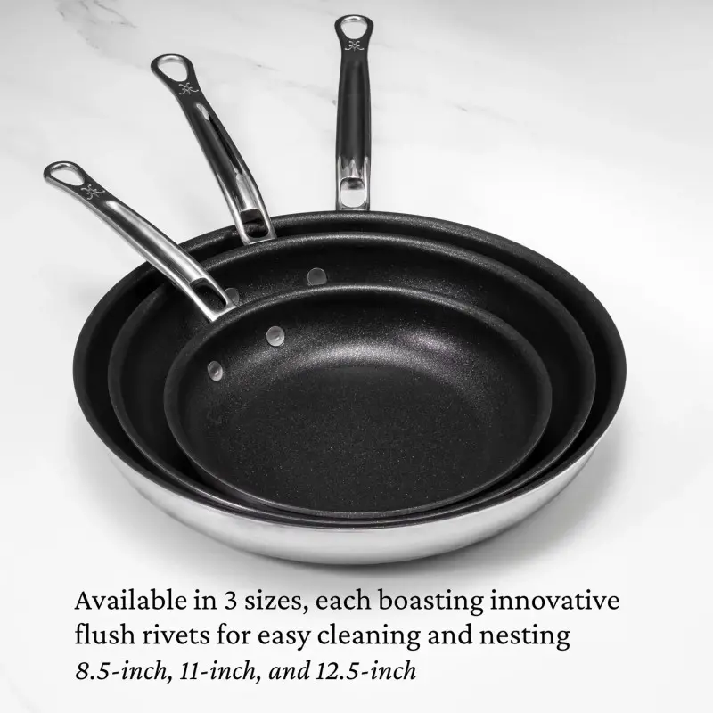 Hestan 22cm/8.5" Open Nonstick Skillet - Set of 2