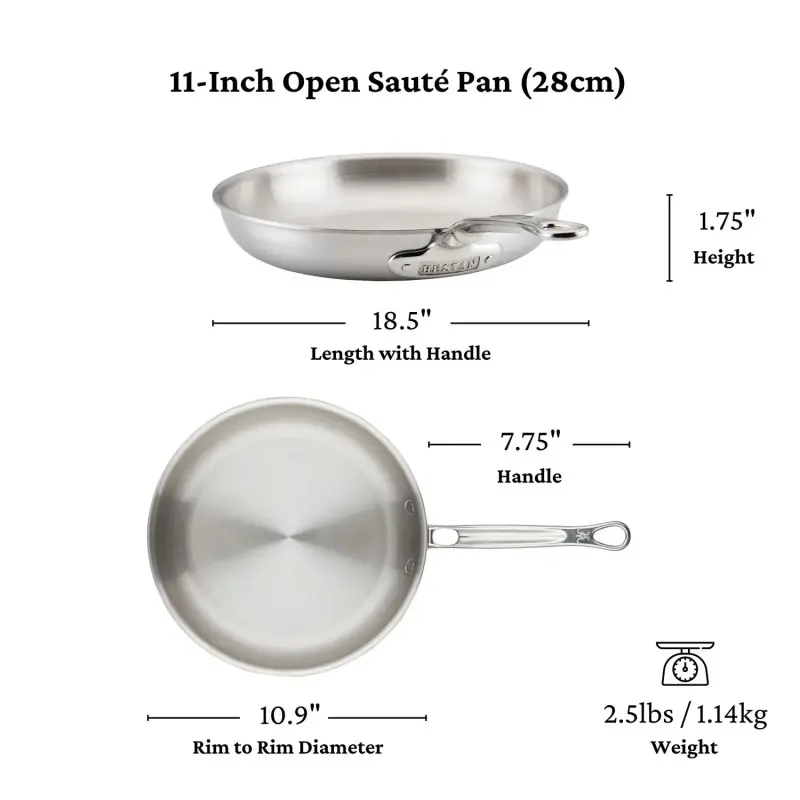 Hestan 28cm/11" Open Skillet - Set of 2