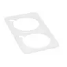 Elegant Fantasy White Plastic Pmma Element gn 1/3 With Two Holes