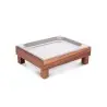 Elegant Nature Service Tray - Cool - Stainless Steel gn 1/2