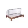 Elegant Nature Service Tray - Cool - Stainless Steel - Roll Top gn 1/1