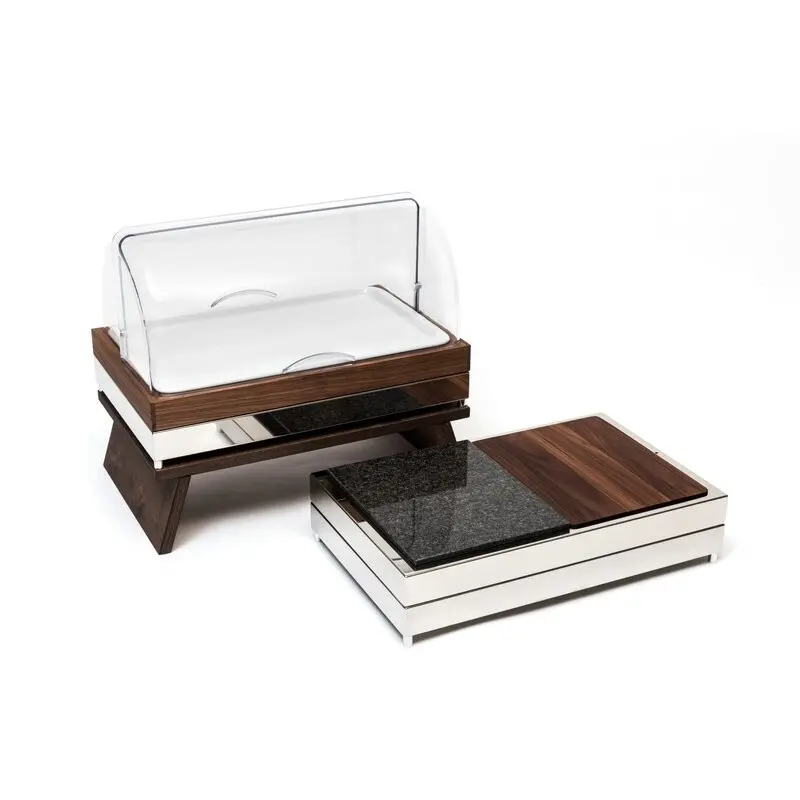 Elegant Fantasy Set 1X Bases Inox + 1X Bases Inox-Wood - Cool + Folding Raising System