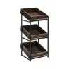 Elegant Display Dolomiti Wood gn 1/2 3 Levels + 3 Wooden Boxes