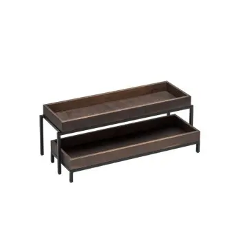 Elegant Display Dolomiti Wood Rack gn 2/4 H: 12.5 cm + 1 Wooden Box