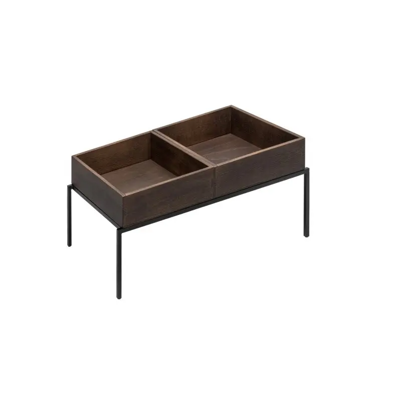 Elegant Display Dolomiti Wood Stand gn 1/1 H: 23.5 cm + 2 Wooden Boxes