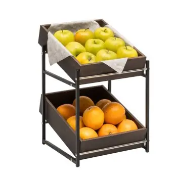 Elegant Display Dolomiti Wood Stand gn 1/2 2 Levels + 2 Wooden Boxes
