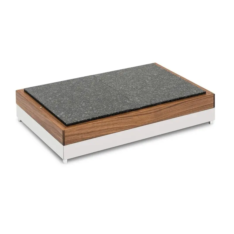 Elegant Fantasy Inox-Wood Service Tray - Granite Dark - Cool