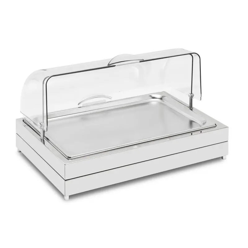 Elegant Fantasy Inox Service Tray - Stainless Steel - Cool - Roll Top Cover Elegant Fantasy Inox Service Tray - Stainless Steel - Cool - Roll Top Cover