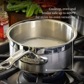 Hestan 1.5qt Covered Saucepan (16cm) - Set of 2