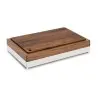 Elegant Fantasy Inox-Wood Service Tray - Wood