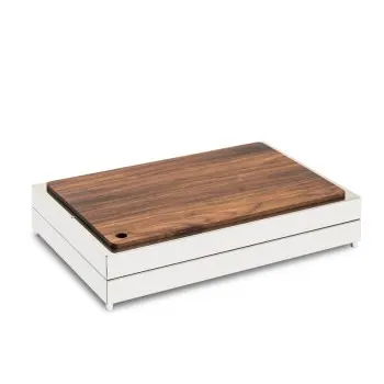 Elegant Fantasy Inox Service Tray - Wood