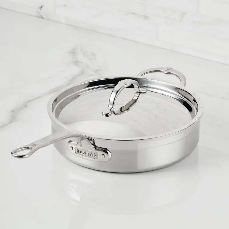 Hestan 3.5qt Covered Sauté Pan w/helper handle (26cm) - Set of 2