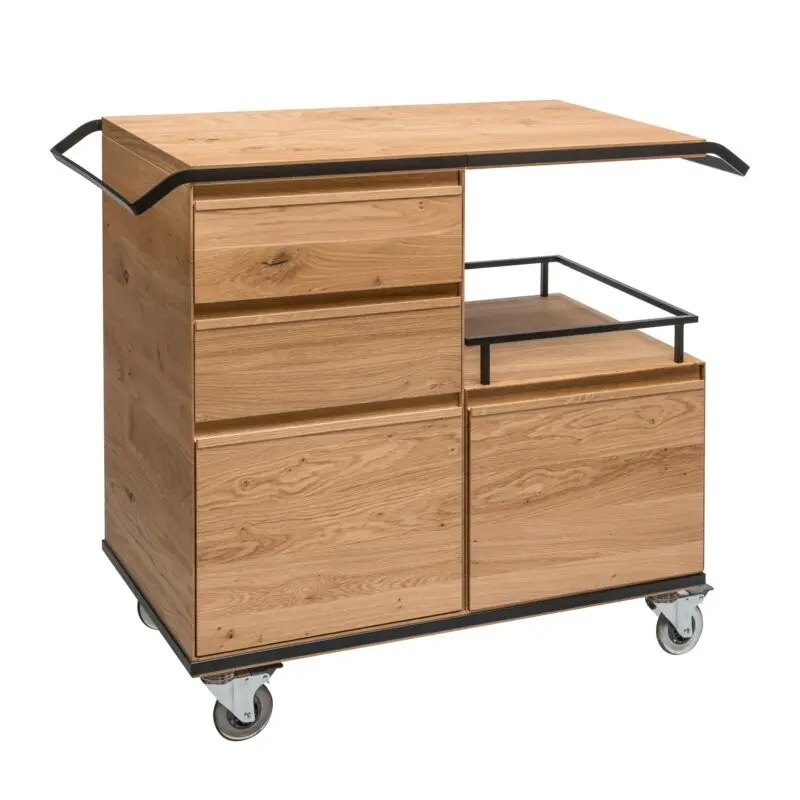 Prestige Espoo Trolley 3 Drawers + Railings