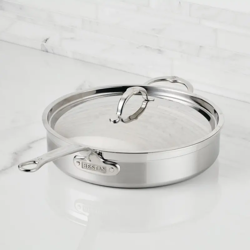 Hestan 5.0qt Covered Sauté Pan w/helper handle (30cm) - Set of 2